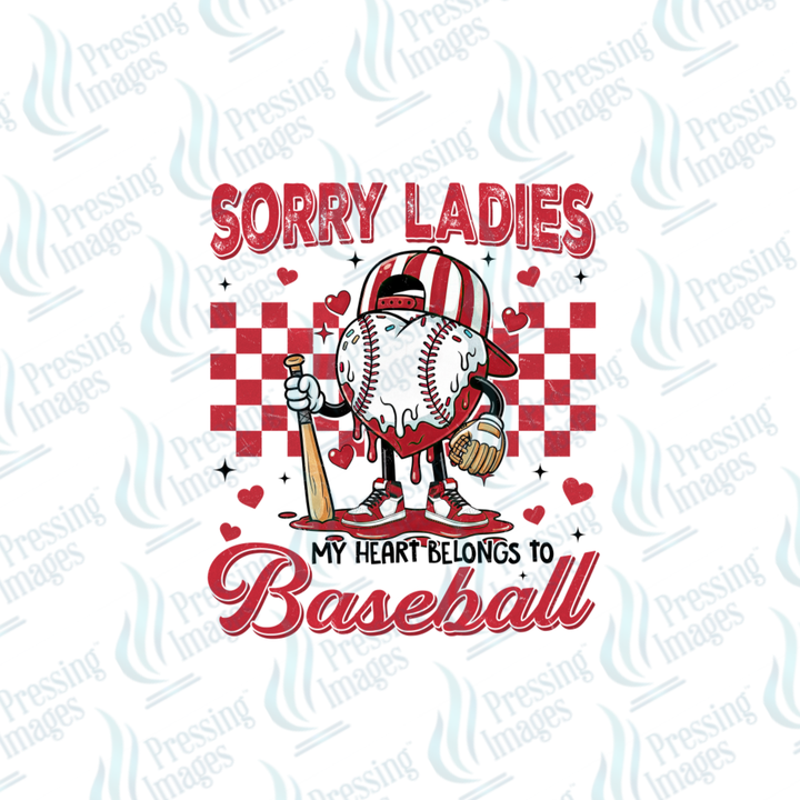 DTF 7051 Baseball Heart