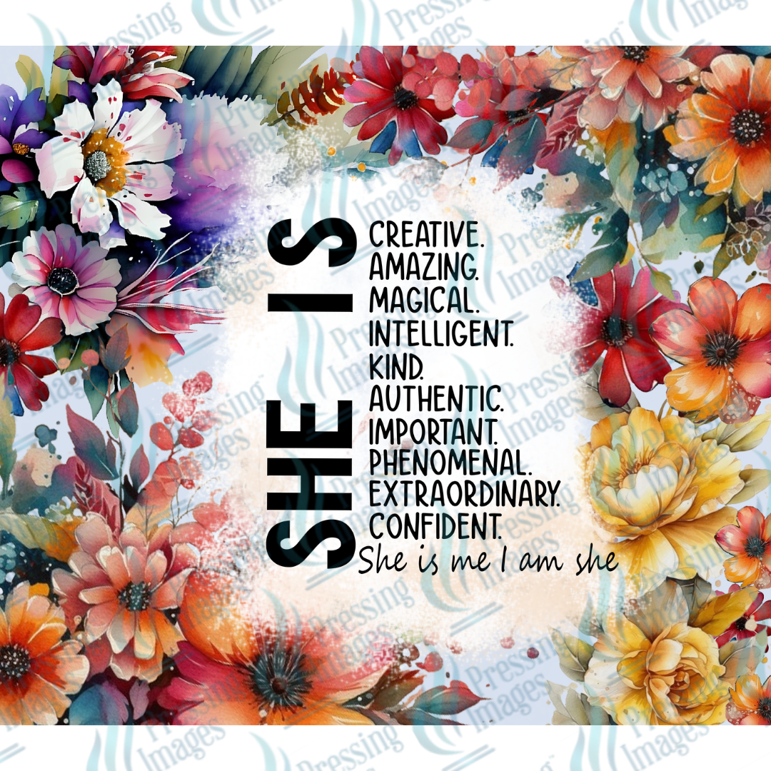 She Is — detail view — Pressing Images Canada