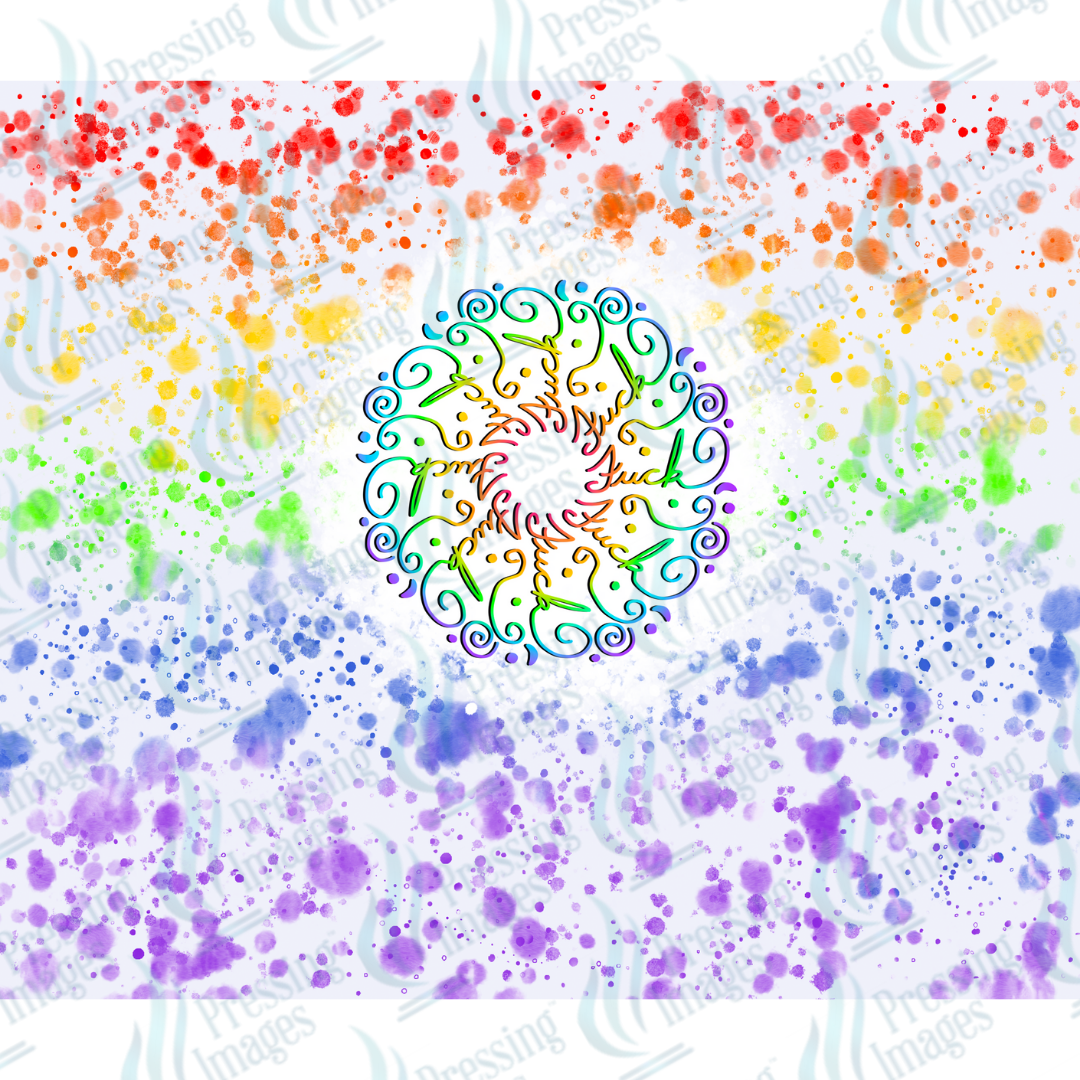 1018 Fuck Mandala Rainbow