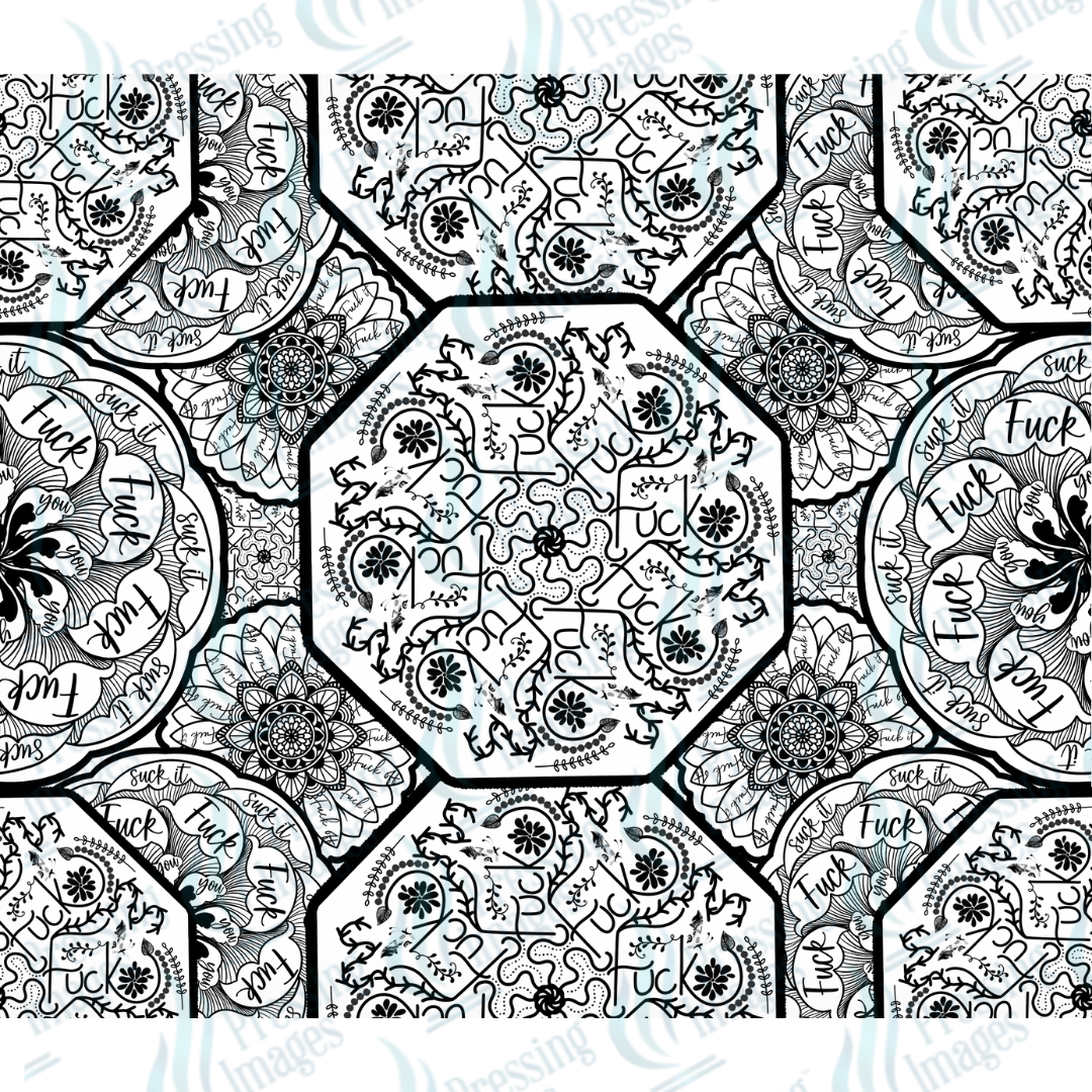 1019 Fuck Mandala Black