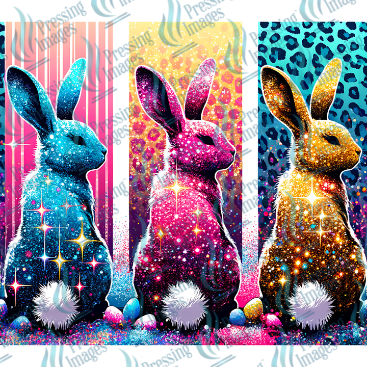 15001 Glitter Leopard Bunny
