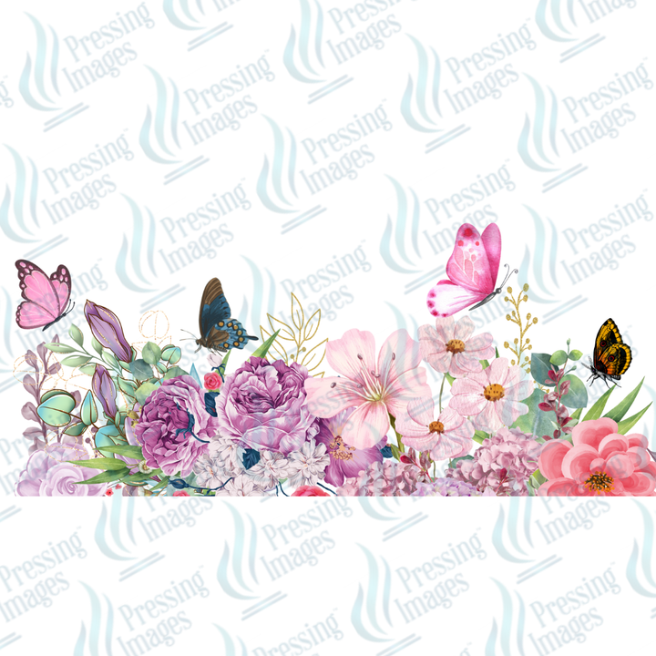 UVW 7285 Watercolor Flowers