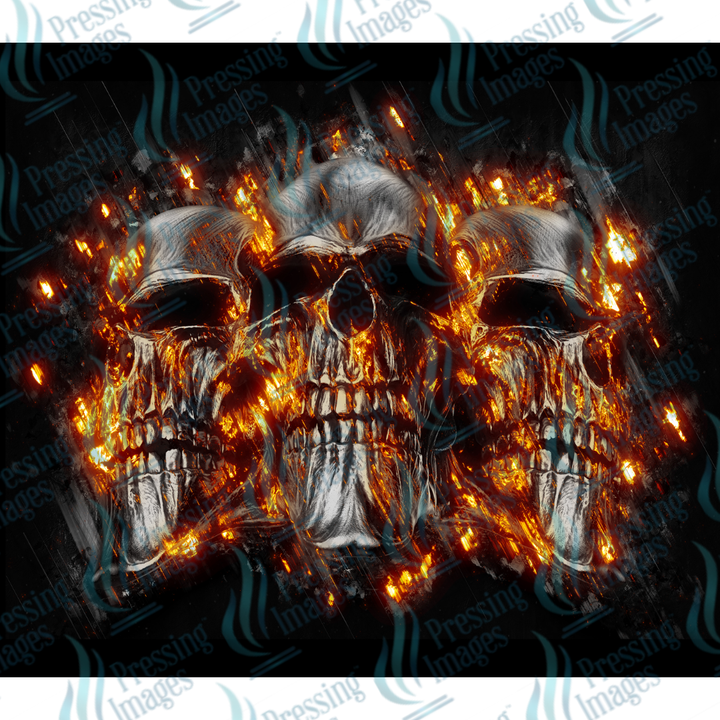 15021 Metal Skulls Fire