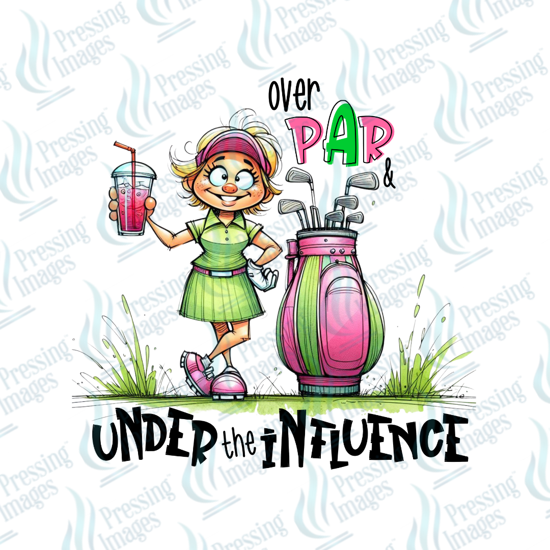UVD 6795 Over Par Under The Influence Female — detail view — Pressing Images Canada