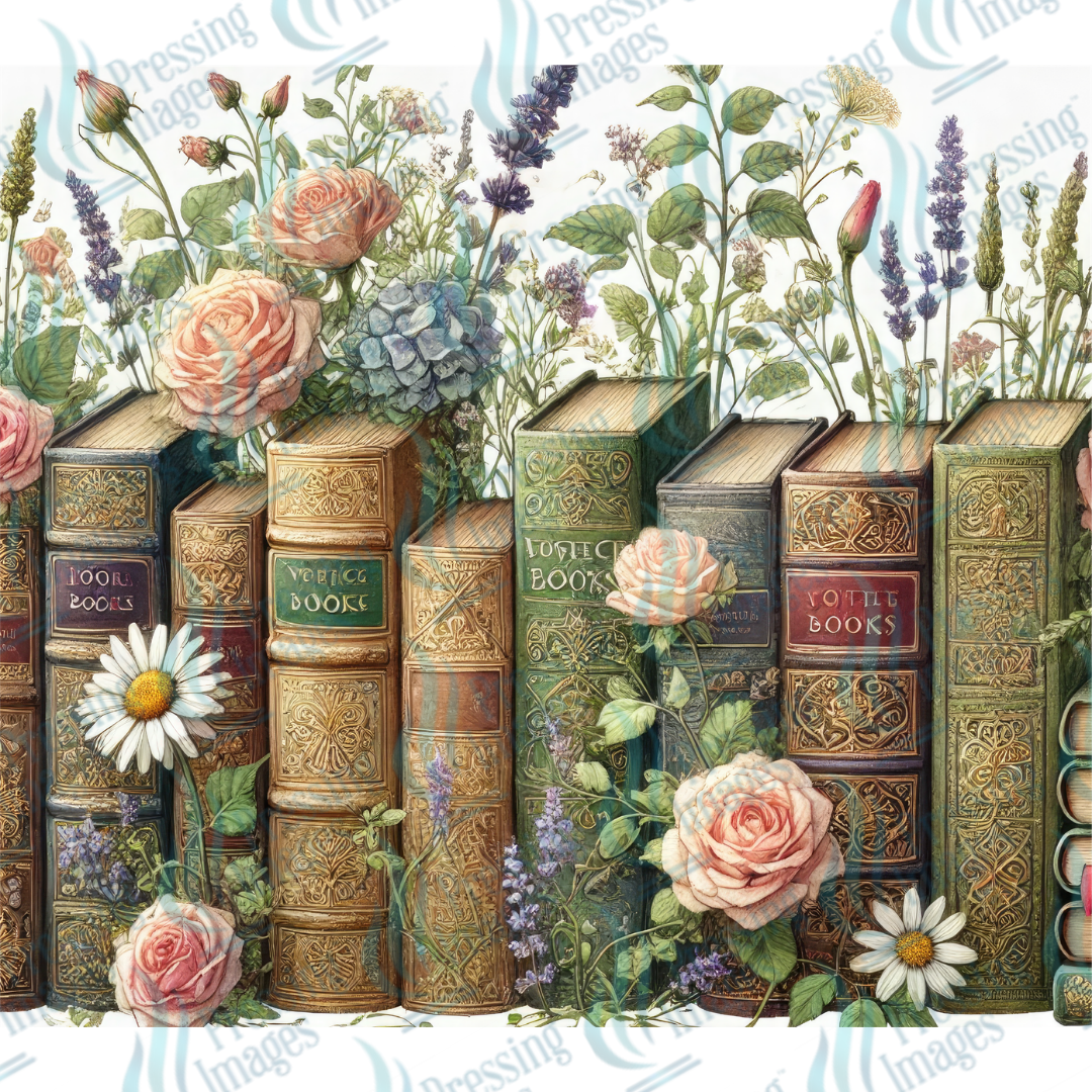 Book Floral — detail view — Pressing Images Canada