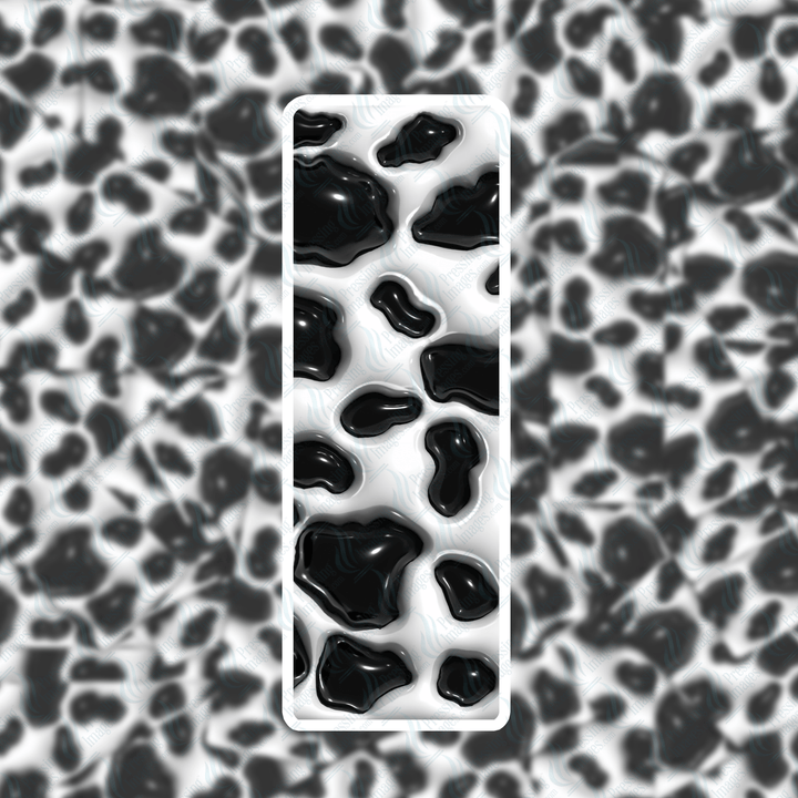 PI 0409 3D Inflated Cow Bookmark Decal & Acrylic Blank - Pressing Images