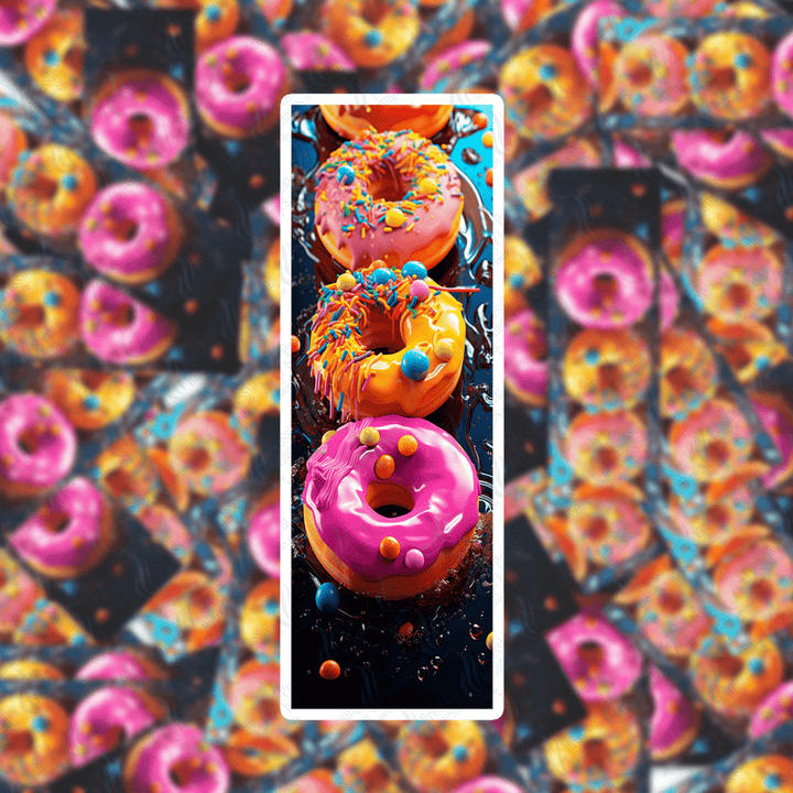 PI 390 Donut Six Bookmark Decal & Acrylic Blank - Pressing Images