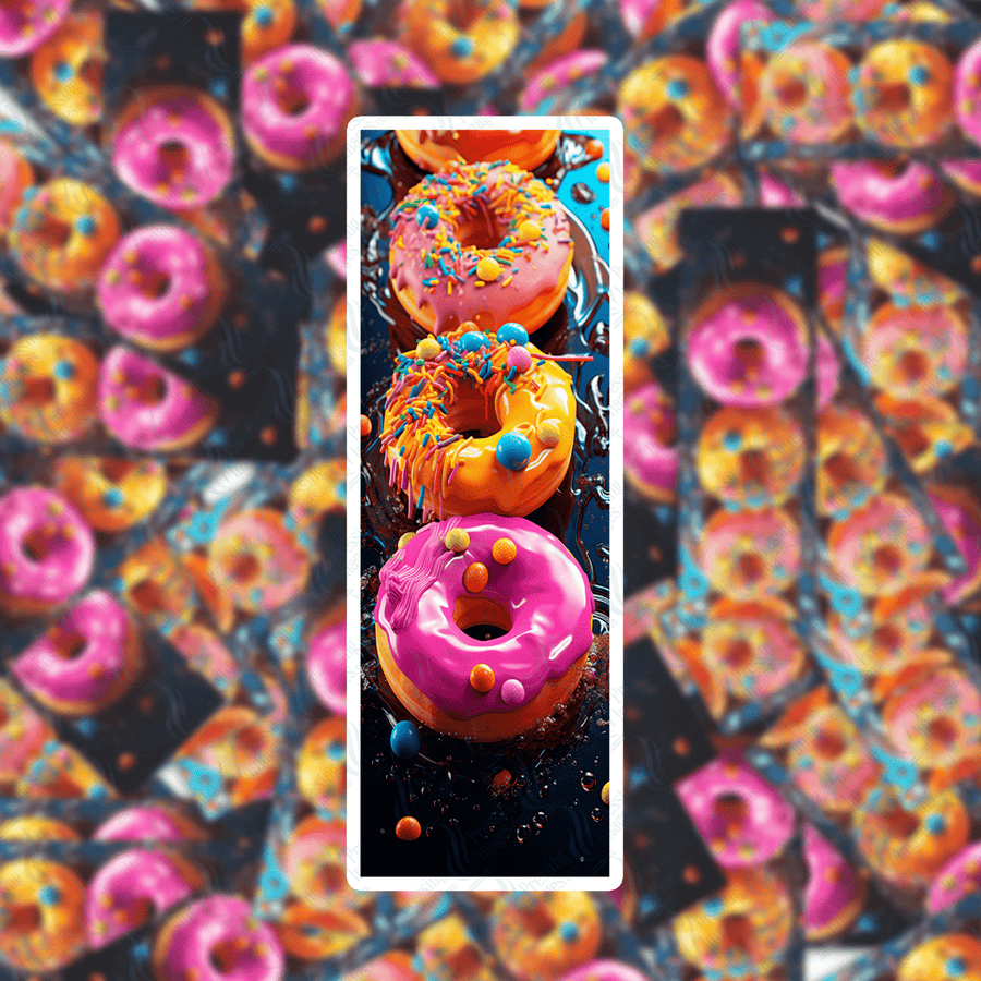 PI 390 Donut Six Bookmark Decal & Acrylic Blank - Pressing Images