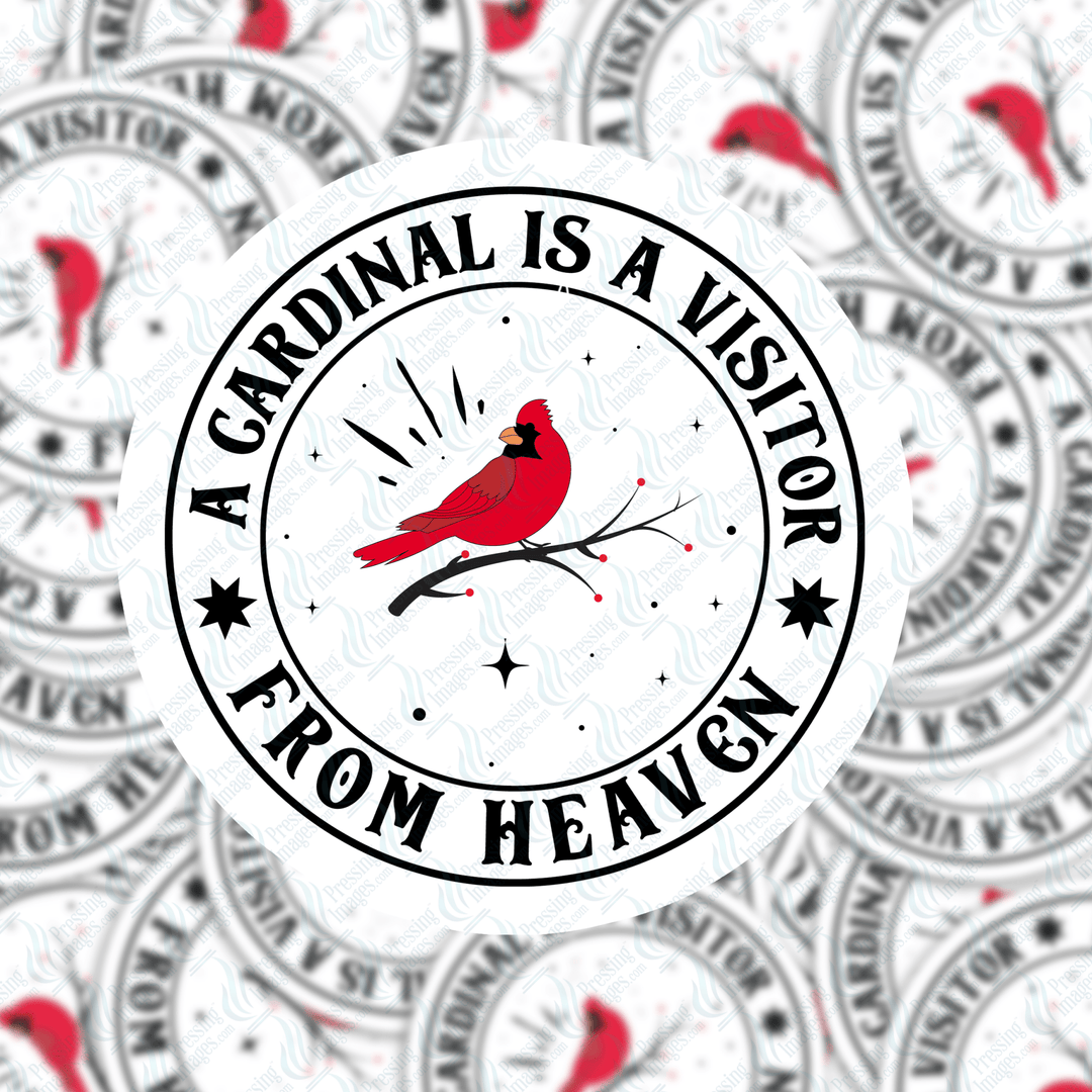 PI 5141 Visitor Cardinal 3" Decal & Acrylic Blank - Pressing Images
