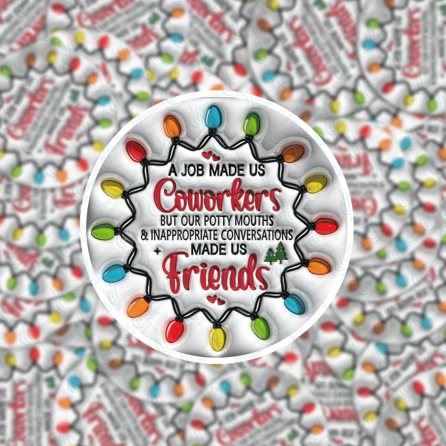 PI 5142 A Job Made Us 3" Decal & Acrylic Blank - Pressing Images