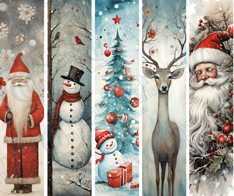 PW 6002 Whimsical Christmas Two Bundle Pen Wraps - Pressing Images