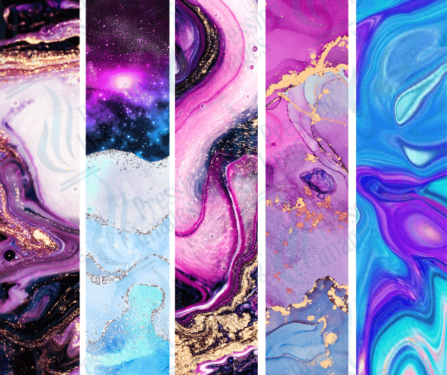 PW 6004 Purple Galaxy Bundle Pen Wraps - Pressing Images