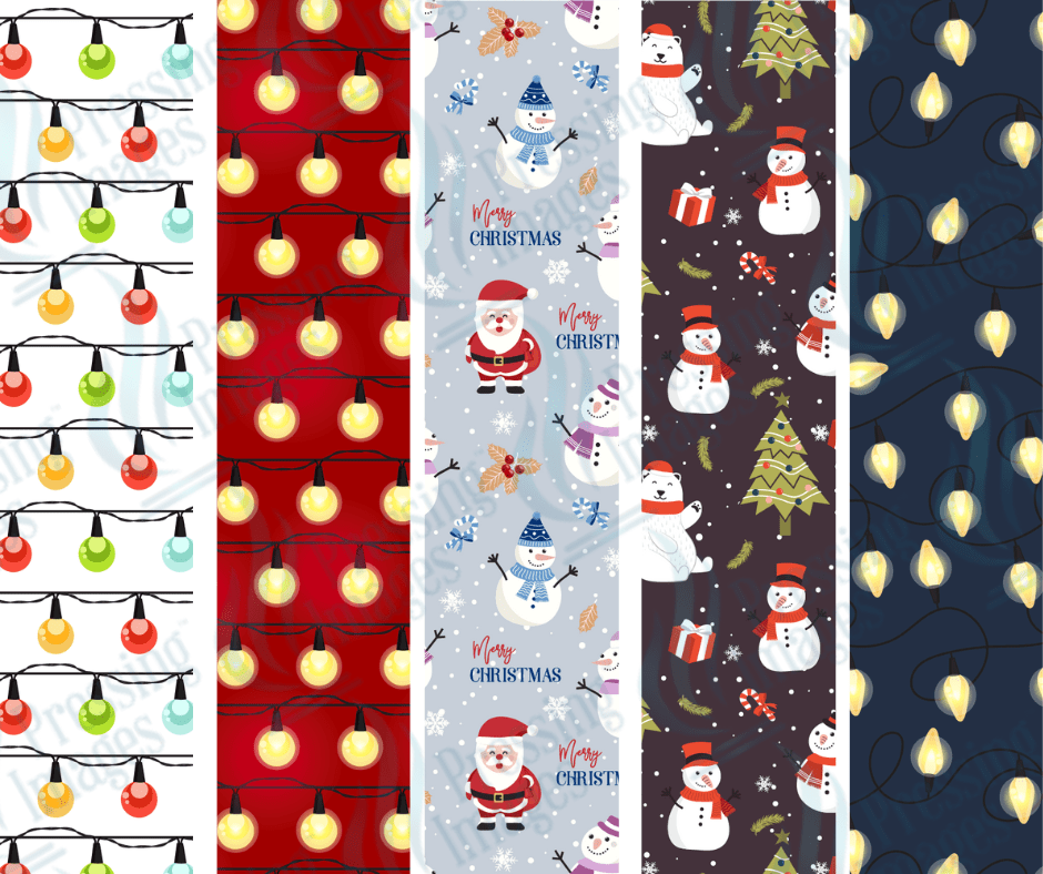 PW 6007 Snowmen Lights Bundle Pen Wraps - Pressing Images