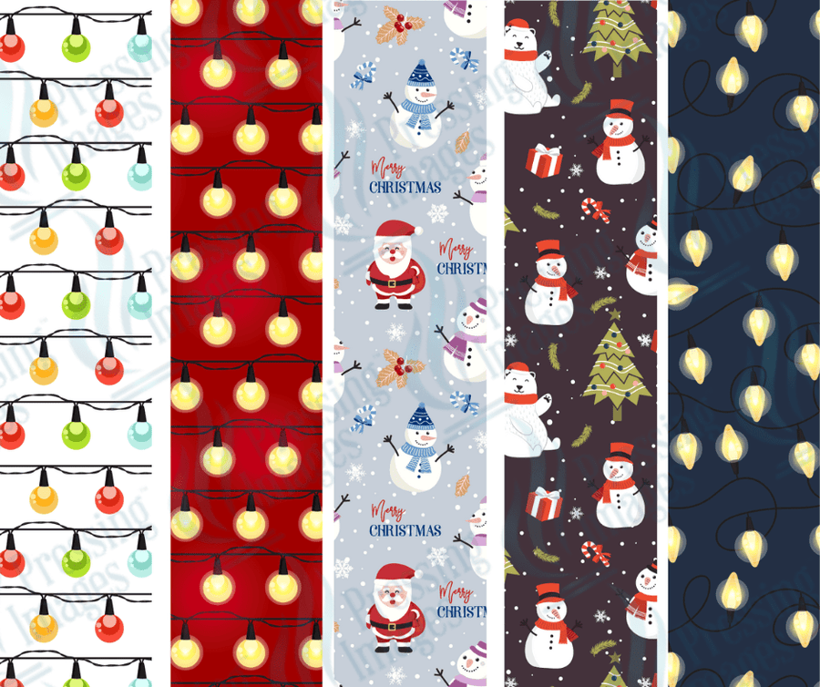 PW 6007 Snowmen Lights Bundle Pen Wraps - Pressing Images