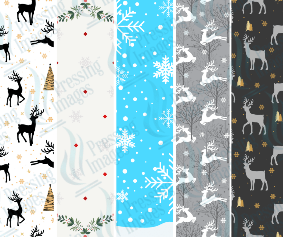 PW 6008 Reindeer Snowflake Bundle Pen Wraps - Pressing Images