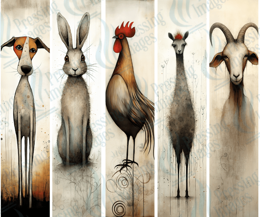 PW 6010 Art farm Animals One Bundle Pen Wraps - Pressing Images