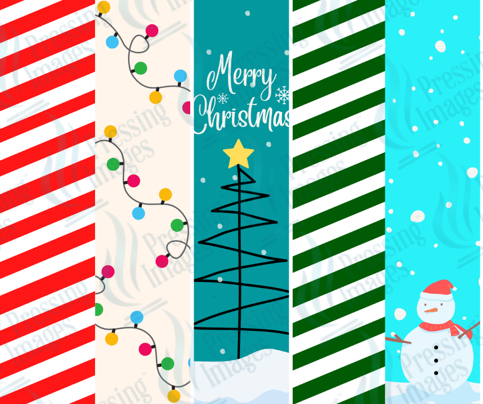 PW 6013 Cute Christmas Bundle Pen Wraps - Pressing Images