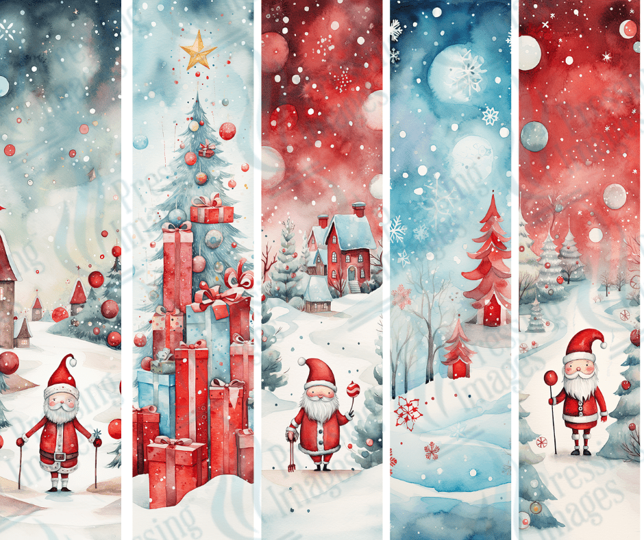 PW 6015 Water Color Christmas Bundle Pen Wraps - Pressing Images