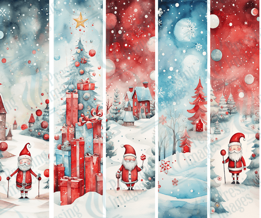 PW 6015 Water Color Christmas Bundle Pen Wraps - Pressing Images