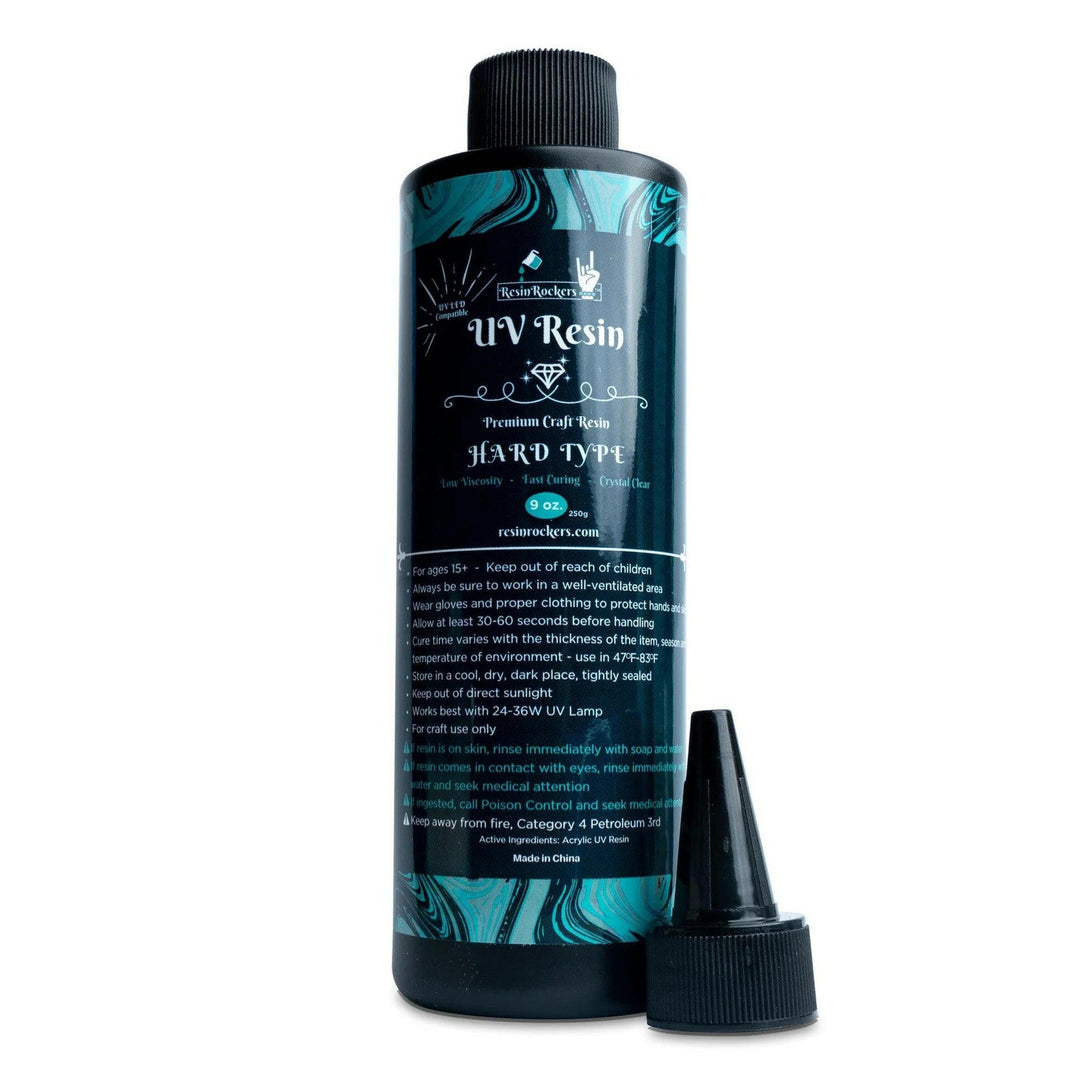 Resin Rockers UV Resin Original Crystal Clear Hard Type Ultra Fast Curing - Pressing Images