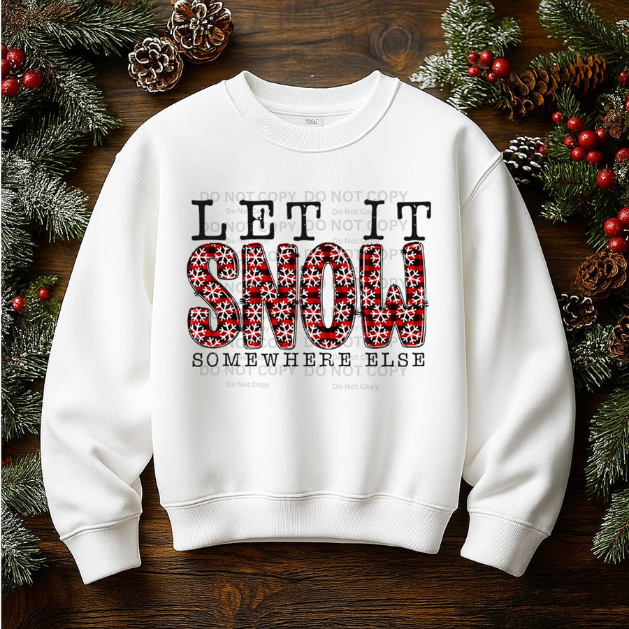 RTW - Custom Let it Snow Somewhere Else 3355 - Pressing Images