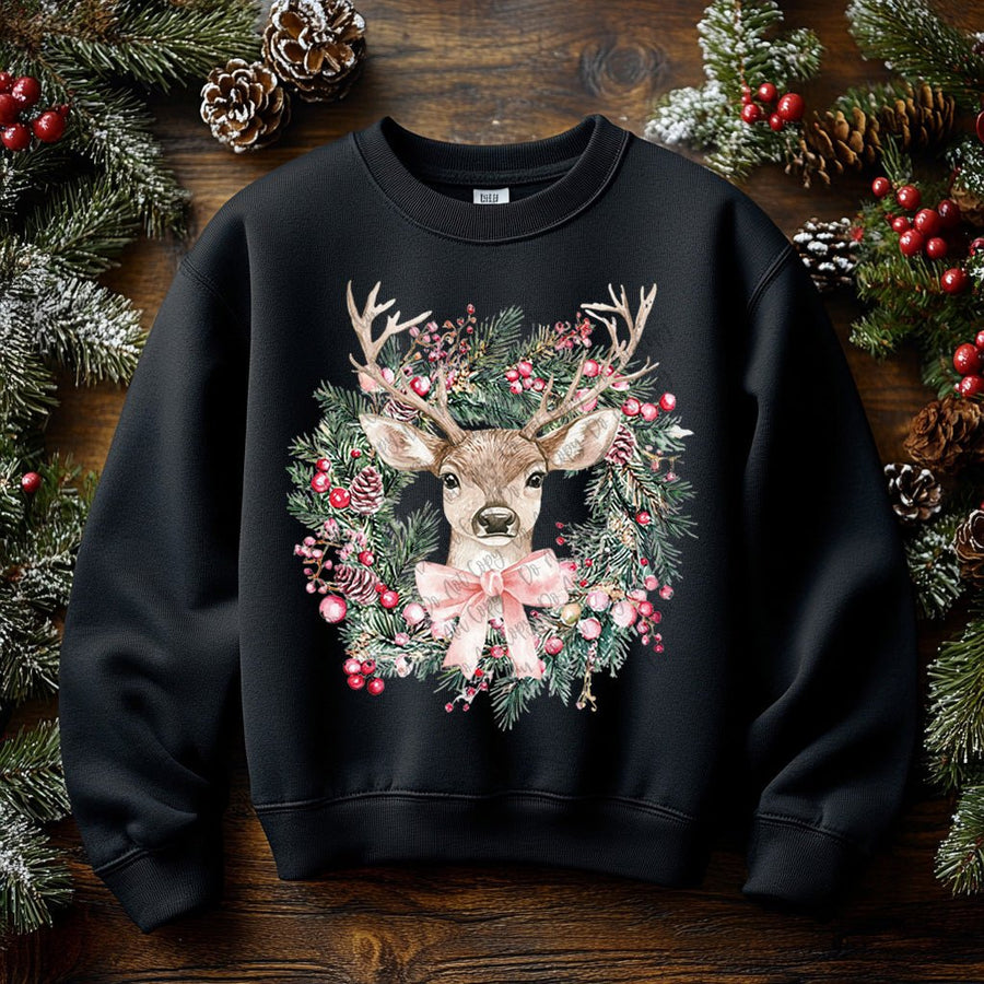 RTW - Custom - Wreath Deer 3384 - Pressing Images