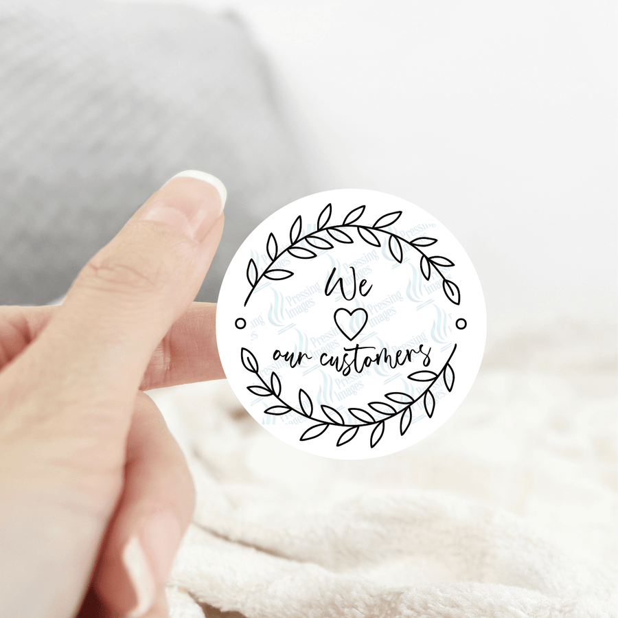 ST 006 B&W We love our customers - Pressing Images