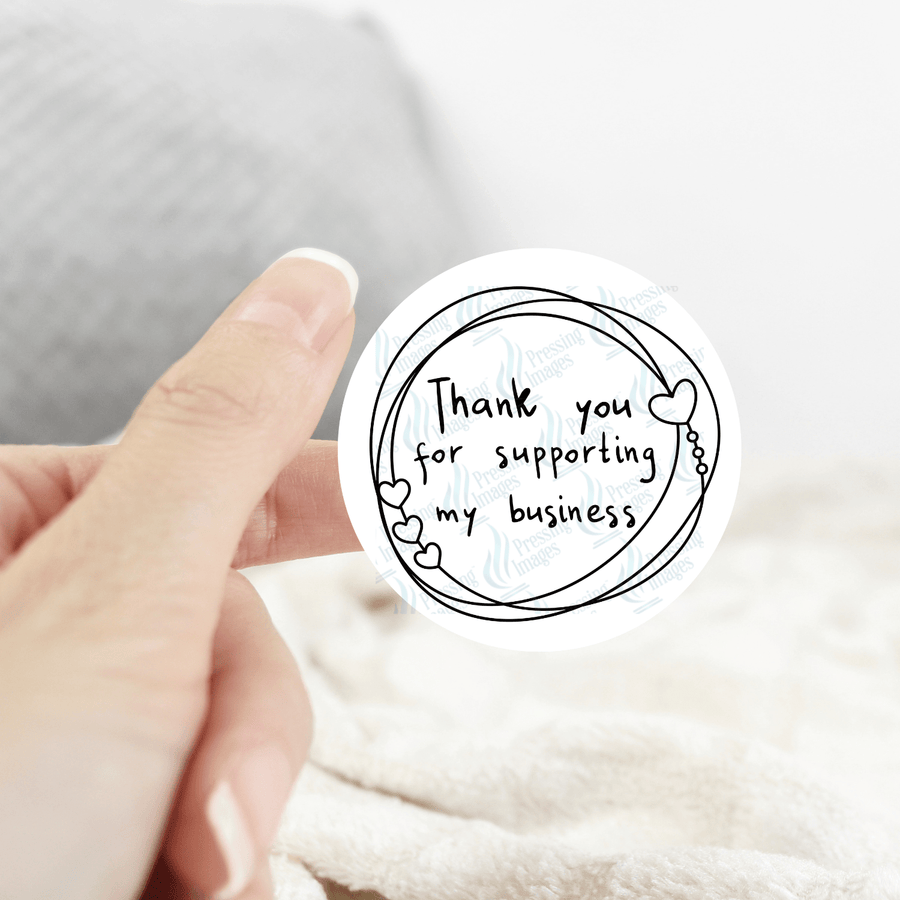 ST 008 Thank you three hearts left side - Pressing Images