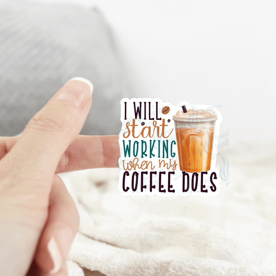 ST 044 I will start working when my coffee does - Pressing Images