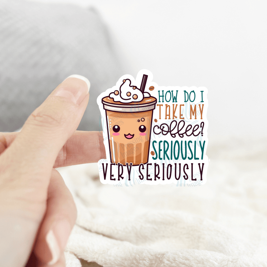 ST 046 Large Cup how do I take my coffee - Pressing Images