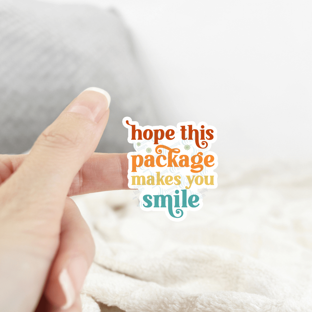 ST 093 Retro hope this package makes you smile - Pressing Images