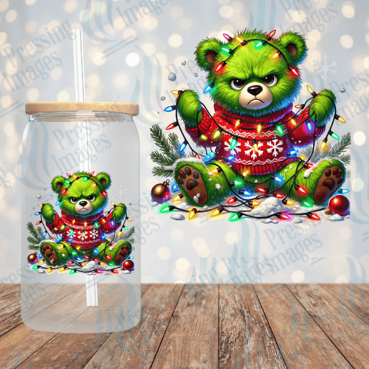 Green Christmas Bear | Pressing Images (#1719)