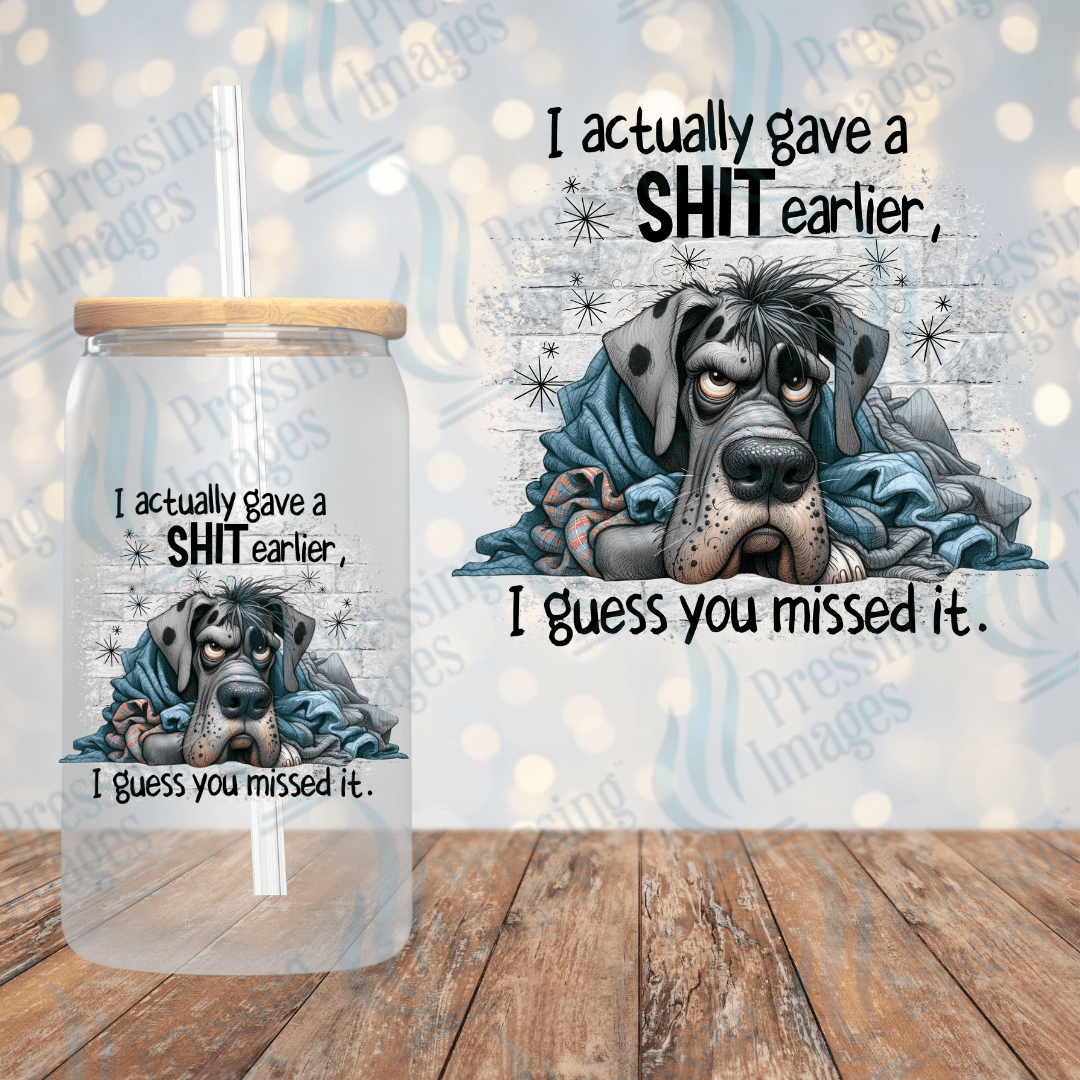 I Actually Gave A Shit Earlier — Pressing Images