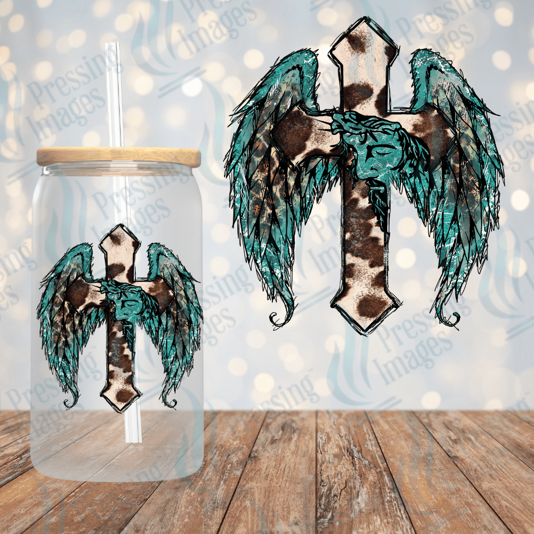 UVD 1780 Cross with angel wings - Pressing Images