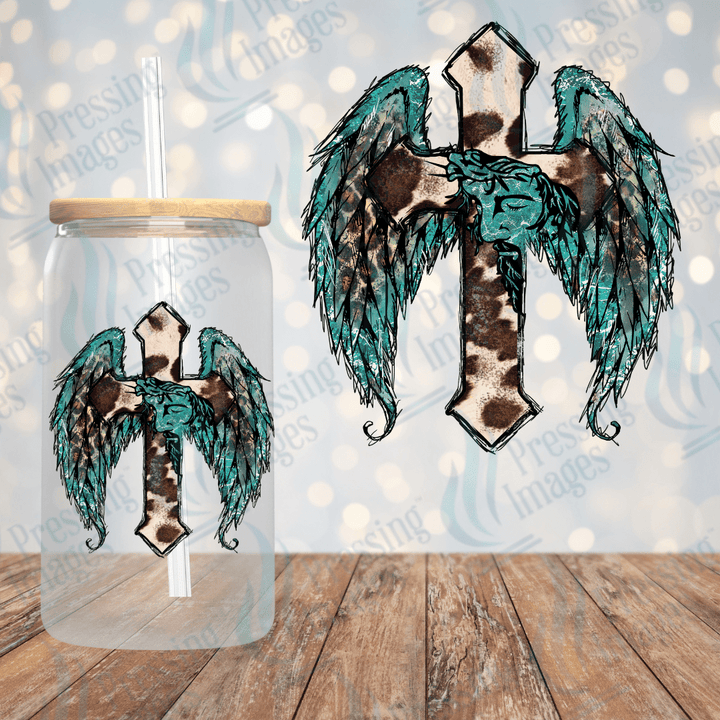 UVD 1780 Cross with angel wings - Pressing Images