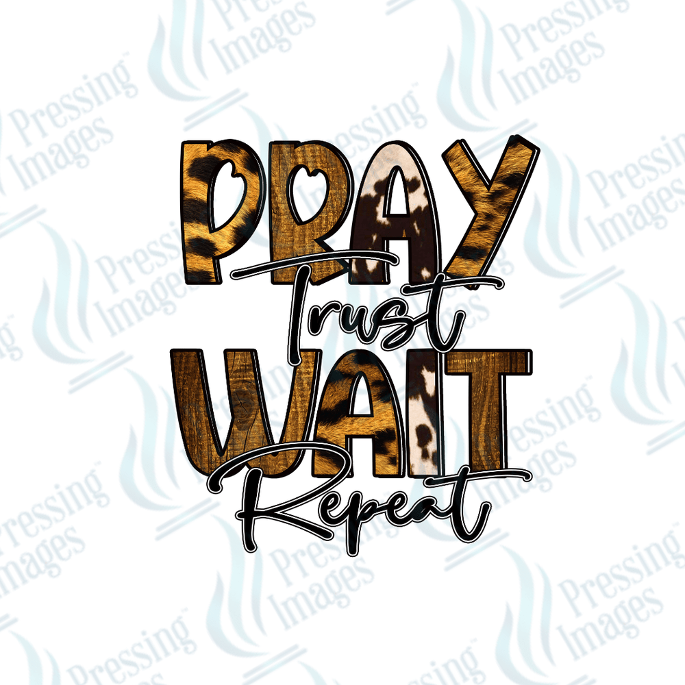 UVD 1783 Pray trust wait repeat - Pressing Images