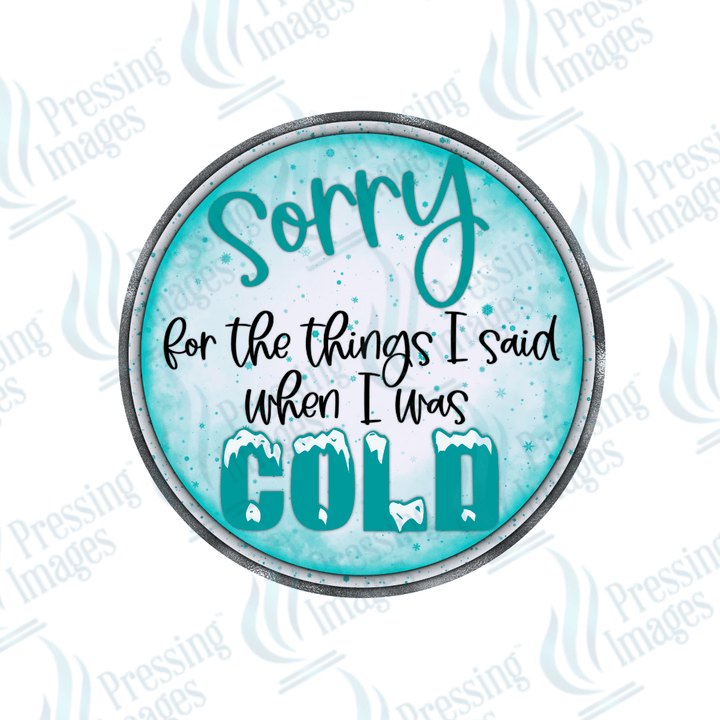 UVD 1811 Sorry for the things I said when I was cold - Pressing Images