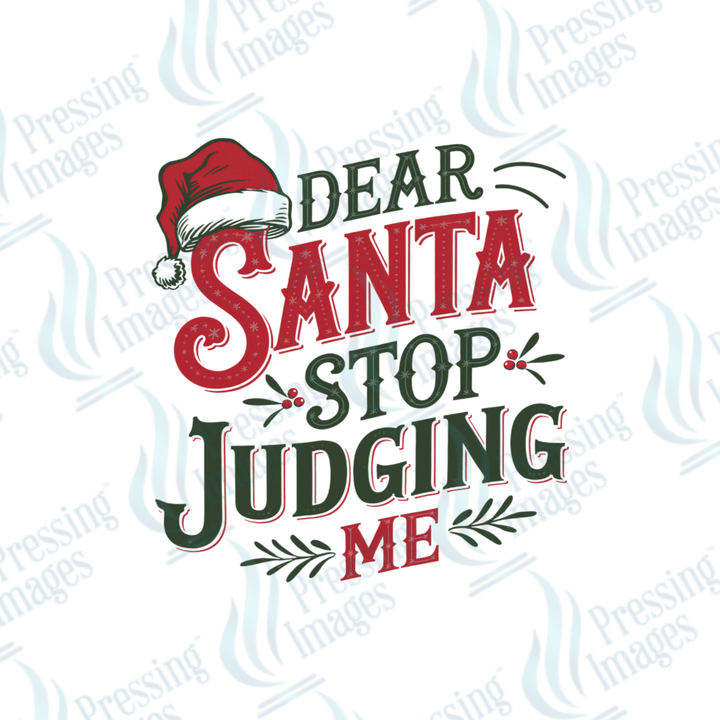 UVD 1819 Dear Santa stop judging me - Pressing Images