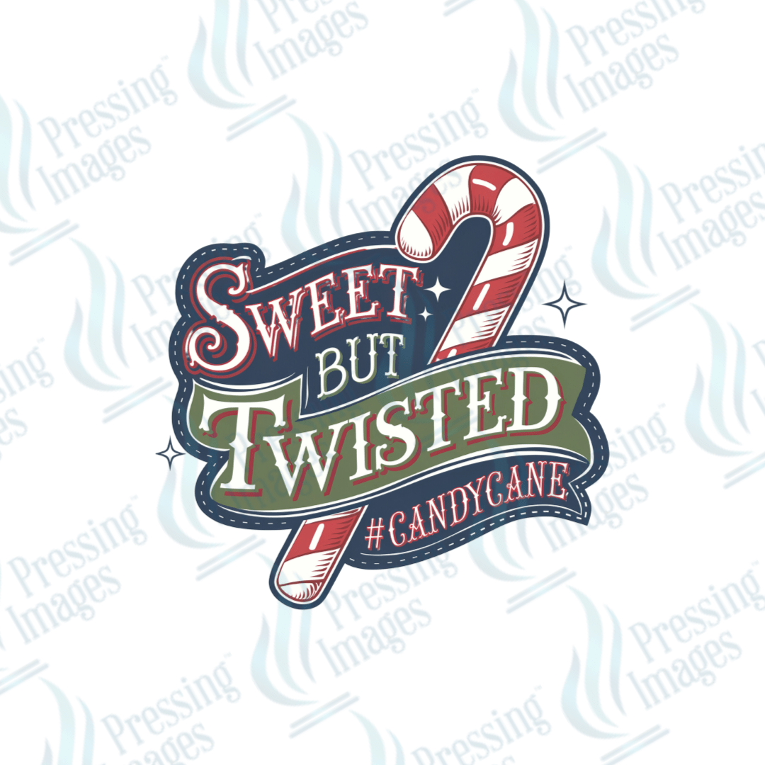 Sweet But Twisted Candy Cane | Pressing Images (#1823)