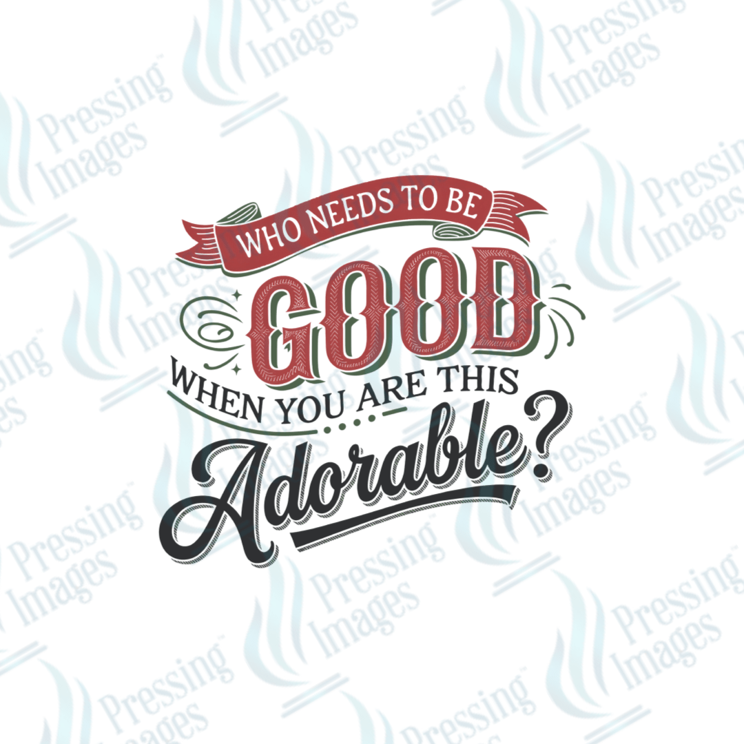 UVD 1826 Who needs to be good when you're adorable - Pressing Images