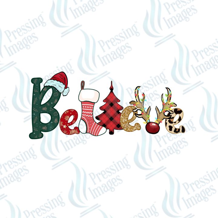 Believe Holiday Letters | Pressing Images (#1844)