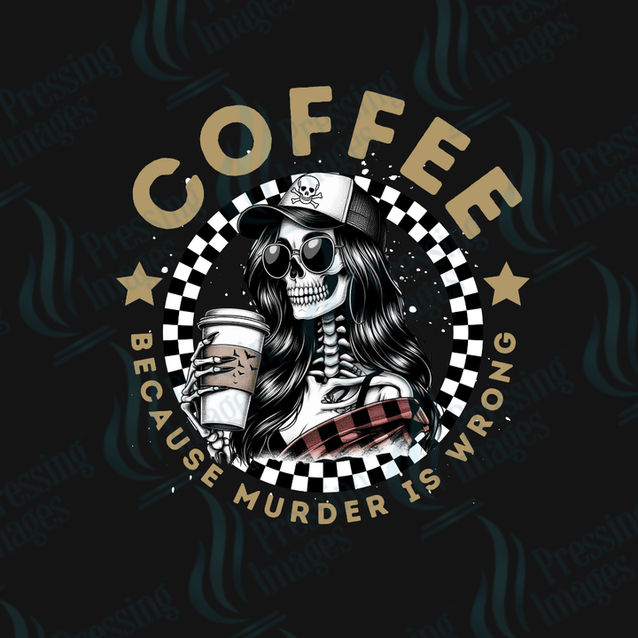 UVD 1957 Coffee because murder is wrong - Pressing Images