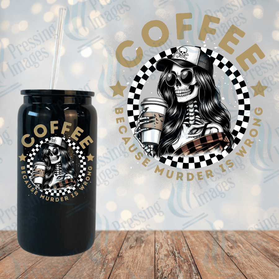 UVD 1957 Coffee because murder is wrong - Pressing Images