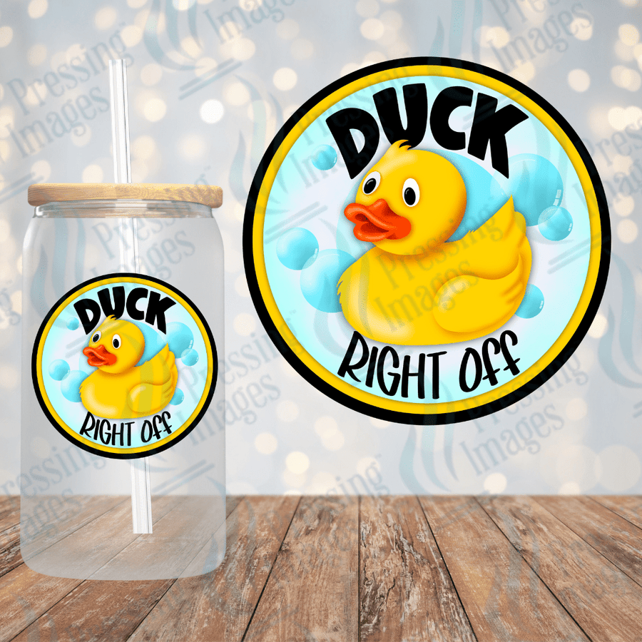 UVD 1969 Duck Right Off UV DTF decal — Pressing Images
