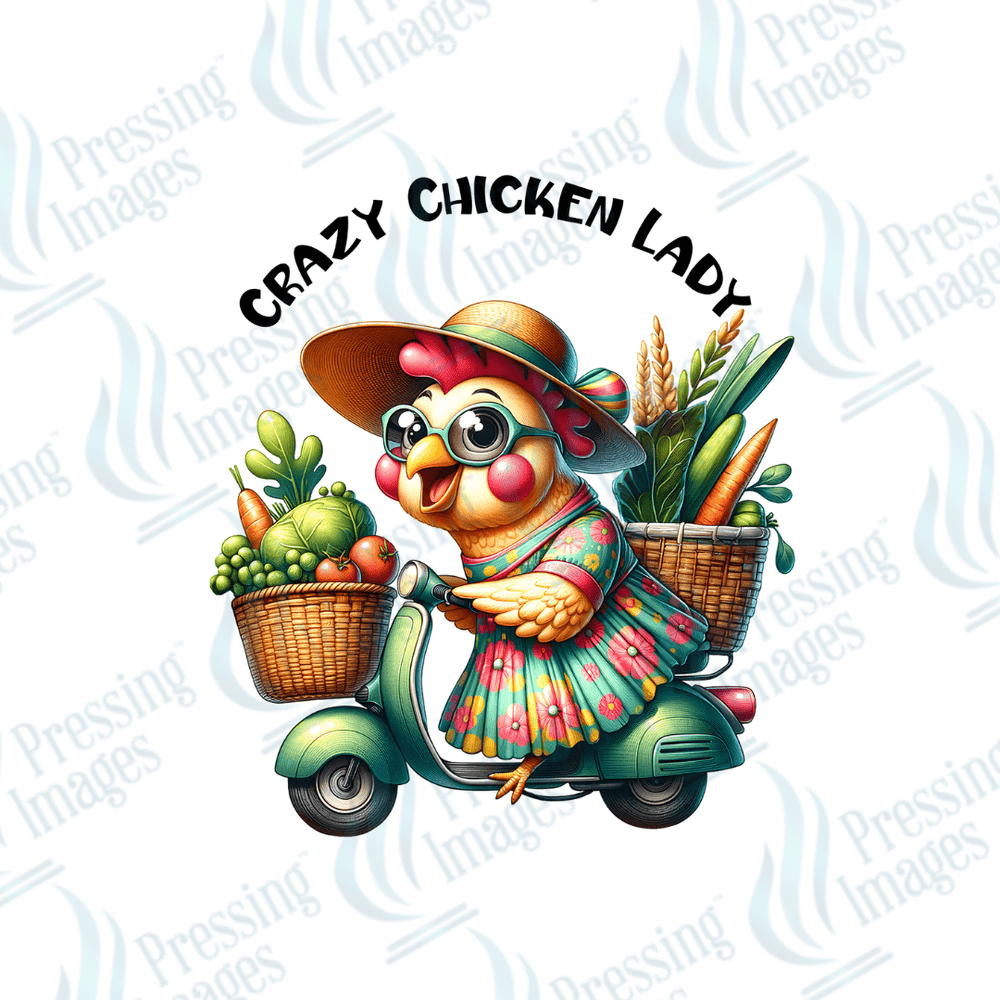UVD 1975 Crazy chicken lady - Pressing Images