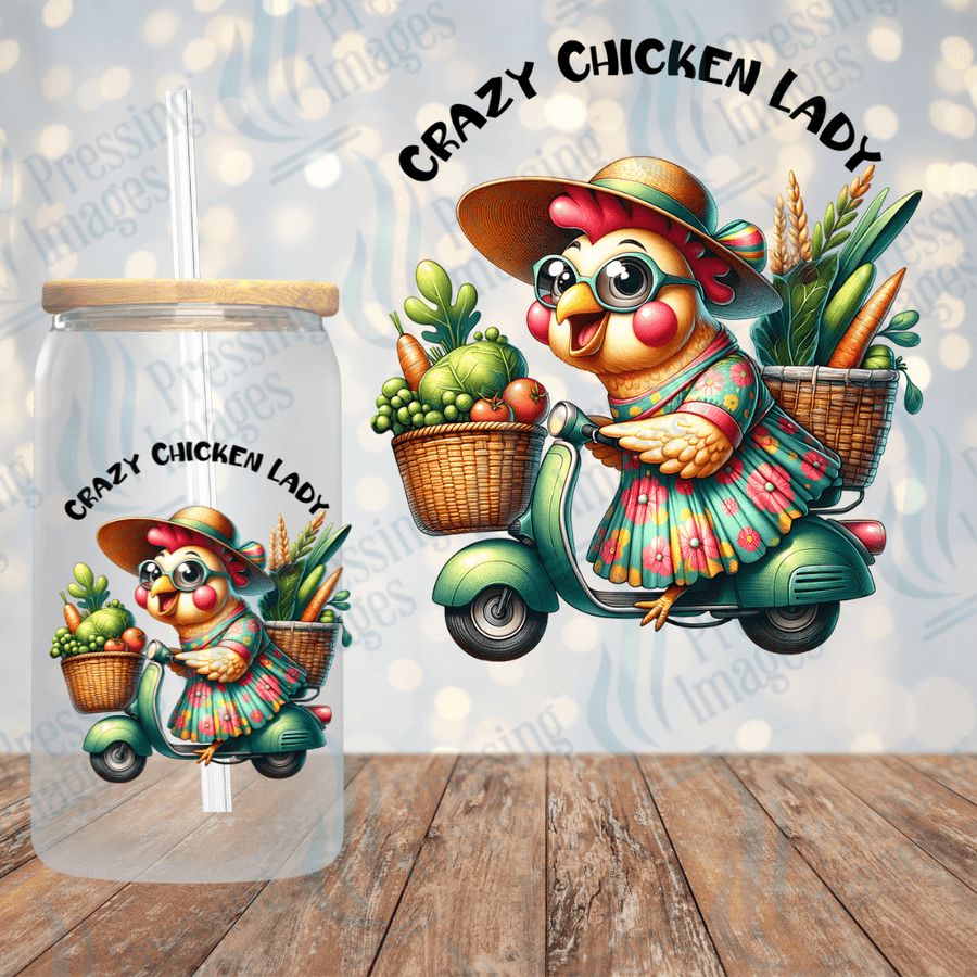 UVD 1975 Crazy chicken lady - Pressing Images