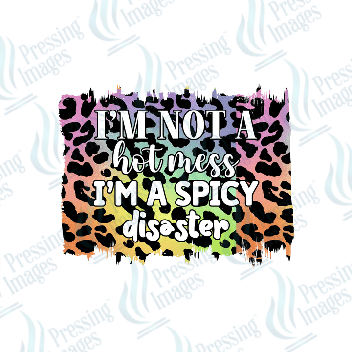 UVD 2004 I am not a hot mess animal print - Pressing Images