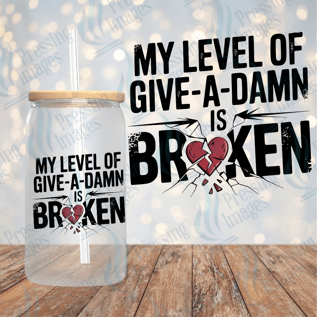 UVD 2039 My level of give a damn is broken - Pressing Images