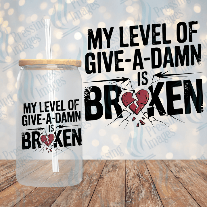 UVD 2039 My level of give a damn is broken - Pressing Images