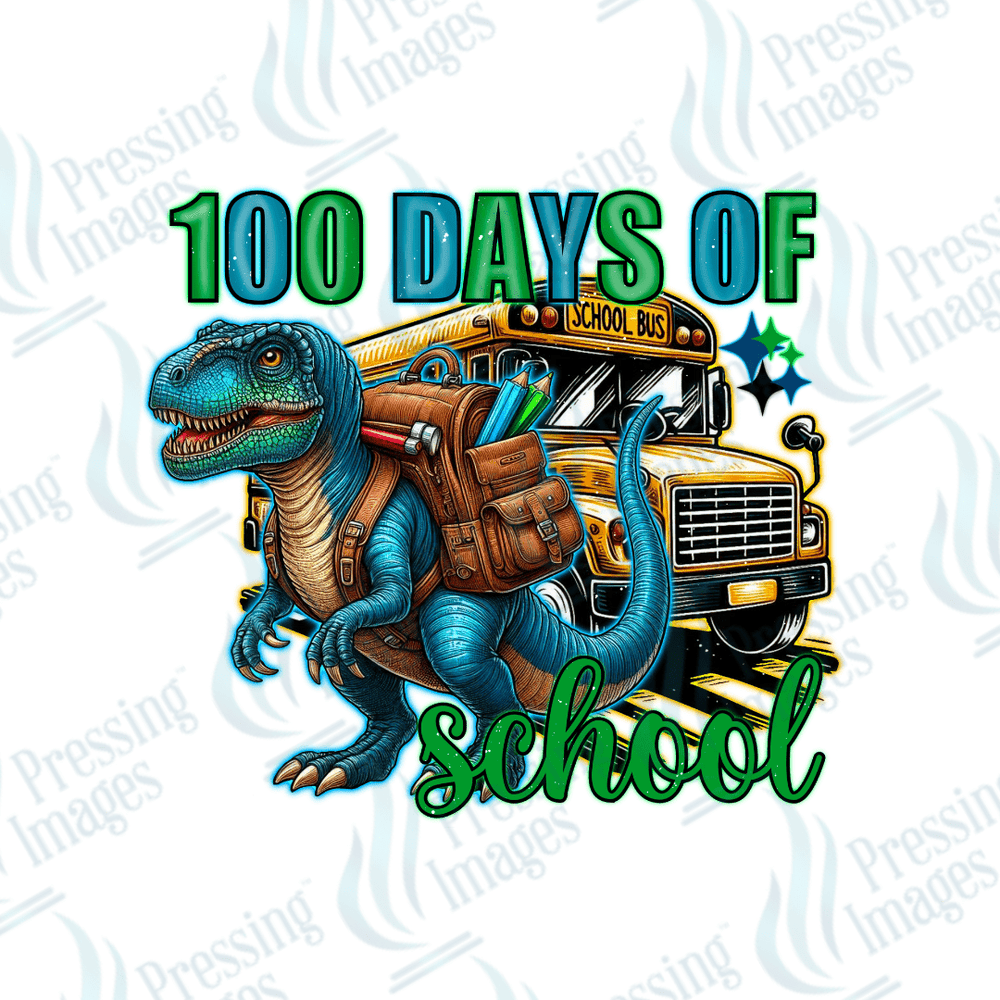 UVD 2042 100 Days of school dinosaur - Pressing Images